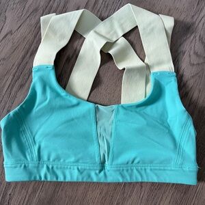 Alo yoga blue sports bra